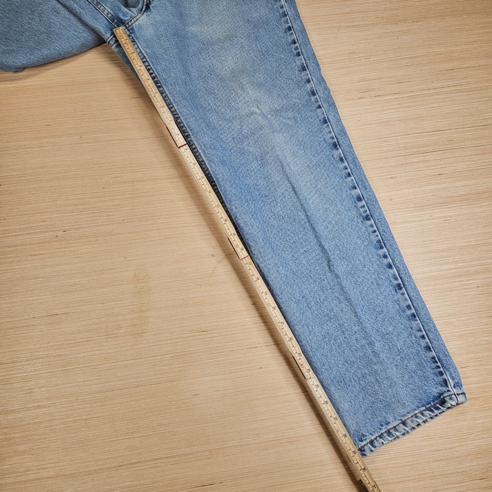 Vintage 90s Levi's Jeans Mens 34x30 Fit 32x30 Light Blue 550 Relaxed Fit Tapered - Picture 7 of 16